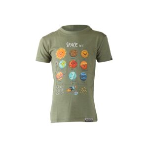 Lasting detské merino tričko LUNA zelené Veľkosť: 130-