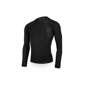 Lasting pánske merino tričko MAPOL čierne Veľkosť: L/XL