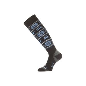 Lasting SSW 905 čierna merino ponožky lyžiarske Veľkosť: (38-41) M ponožky