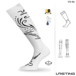 Lasting Dámske podkolienky STA 001 biela Veľkosť: (42-45) L ponožky