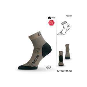 Lasting TCC 769 béžová funkčné ponožky Veľkosť: (46-49) XL ponožky