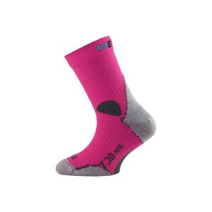Lasting TJD 408 ružové merino ponožka junior slabšie Veľkosť: (24-28) XXS ponožky