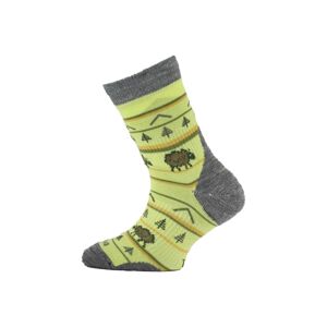 Lasting detské merino ponožky TJL žltá Veľkosť: (34-37) S ponožky