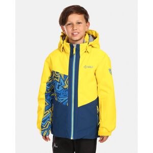 Kilpi ATENI-JB Žltá Veľkosť: 110 detská lyžiarska bunda