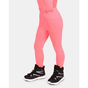 Kilpi OLINE-JG Ružová Veľkosť: 10 dievčenské bezšvové termo nohavice