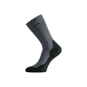 Lasting WHI 809 šedej vlnené ponožky Veľkosť: (42-45) L ponožky