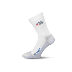 Lasting XOL 001 biela turistická ponožka Veľkosť: (42-45) L ponožky