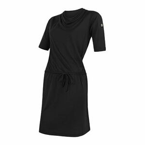 SENSOR MERINO ACTIVE dámske šaty čierna Veľkosť: S