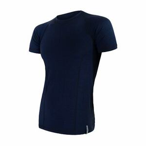 SENSOR MERINO DF pánske tričko kr.rukáv deep blu Veľkosť: XL