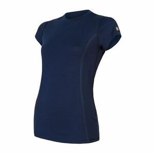 SENSOR MERINO ACTIVE dámske tričko kr.rukáv deep blue Veľkosť: L