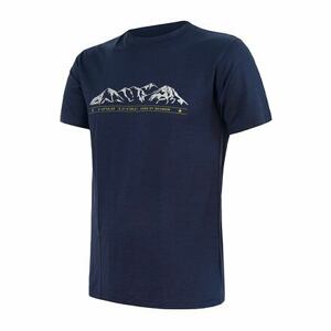 SENSOR MERINO ACTIVE PT MOUNTAINS pánske tričko kr.rukáv deep blue Veľkosť: L