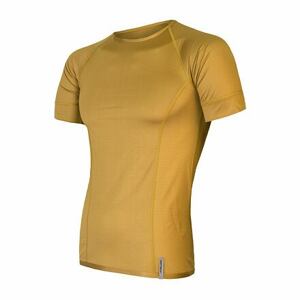 SENSOR COOLMAX TECH pánske tričko kr.rukáv mustard Veľkosť: XL