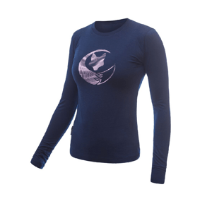 SENSOR MERINO ACTIVE PT FOX dámske tričko dl.rukáv deep blue Veľkosť: S dámske tričko
