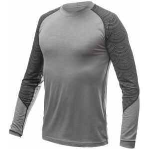SENSOR MERINO IMPRESS pánske tričko dl.rukáv šedá/maori Veľkosť: L