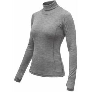 SENSOR MERINO BOLD dámske tričko dl.rukáv roll neck cool gray Veľkosť: M