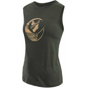 SENSOR MERINO AIR FOX dámske tričko bez rukávov olive green Veľkosť: XL dámske tričko