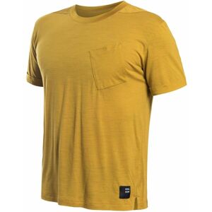 SENSOR MERINO AIR traveller pánske tričko kr.rukáv mustard Veľkosť: S pánske tričko s krátkym rukávom