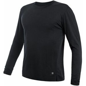SENSOR MERINO AIR traveller pánske tričko dl.rukáv čierna Veľkosť: XL pánske tričko s dlhým rukávom
