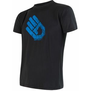 SENSOR COOLMAX TECH HAND pánske tričko kr.rukáv čierna Veľkosť: S pánske tričko