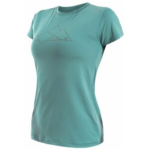 SENSOR COOLMAX TECH MOUNTAINS dámske tričko kr.rukáv mint Veľkosť: S dámske tričko s krátkym rukávom