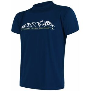 SENSOR COOLMAX TECH MOUNTAINS LIMITED pánske tričko kr.rukáv deep blue Veľkosť: S pánske tričko