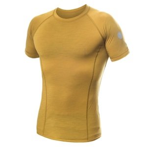 SENSOR MERINO AIR pánske tričko kr.rukáv mustard Veľkosť: S pánske tričko s krátkym rukávom