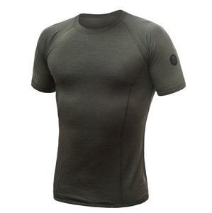 SENSOR MERINO AIR pánske tričko kr.rukáv olive green Veľkosť: XXL pánske tričko s krátkym rukávom