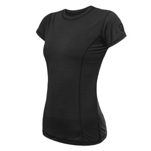 SENSOR MERINO AIR dámske tričko kr.rukáv čierna Veľkosť: S dámske tričko s krátkym rukávom