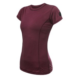 SENSOR MERINO AIR dámske tričko kr.rukáv port red Veľkosť: S dámske tričko s krátkym rukávom