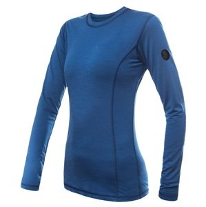 SENSOR MERINO AIR dámske tričko dl.rukáv tm.modrá Veľkosť: XL dámske tričko s dlhým rukávom