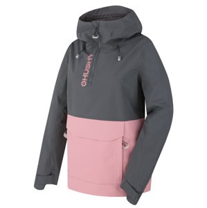 Husky Dámska outdoor bunda Nabbi L dk. grey/pink Veľkosť: XL