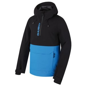 Husky Pánska outdoor bunda Nabbi M black/neon blue Veľkosť: L