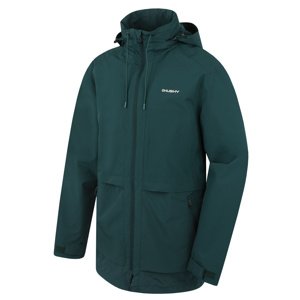 Husky Pánsky hardshell kabát Nevr M dk. green Veľkosť: XL