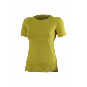 Lasting ALEA 6464 zelenožlté vlnené merino tričko Veľkosť: L
