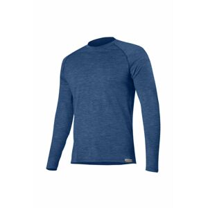 Lasting pánske merino tričko ATAR modré Veľkosť: L pánske tričko