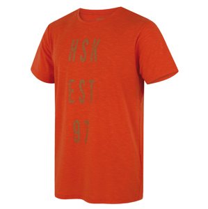 Husky Pánske funkčné tričko Tingl M orange Veľkosť: XXL pánske tričko s krátkym rukávom