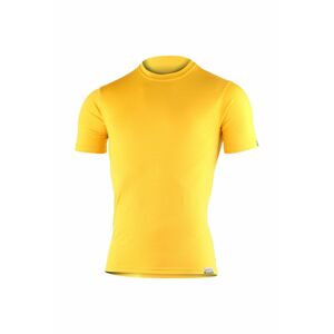 Lasting CHUAN 2121 žlté pánske vlnené merino triko Veľkosť: M