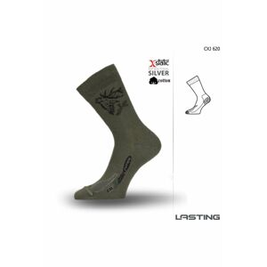 Lasting X-Static CXJ 620 zelená Veľkosť: (38-41) M ponožky