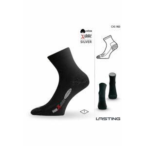 Lasting CXS 900 čierne ponožky so striebrom Veľkosť: (38-41) M ponožky