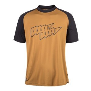 Fresh Trash Mens Horizon Short Sleeve tee golden/black Veľkosť: XL pánske tričko