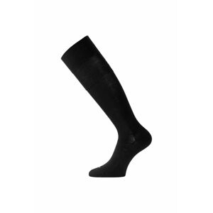 Lasting merino lyžiarske podkolienky FWK čierne Veľkosť: (42-45) L ponožky