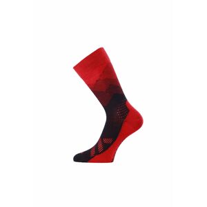 Lasting merino ponožky FWO červené Veľkosť: (42-45) L