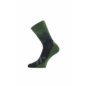 Lasting merino ponožky FWO zelené Veľkosť: (38-41) M