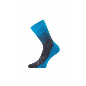 Lasting merino ponožky FWR modré Veľkosť: (34-37) S unisex ponožky