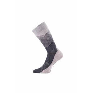 Lasting merino ponožky FWR béžové Veľkosť: (34-37) S unisex ponožky