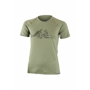 Lasting dámske merino tričko s tlačou Hila zelené Veľkosť: L
