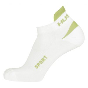Husky Ponožky Sport biela / zv. zelená Veľkosť: XL (45-48)