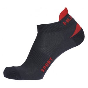 Husky Ponožky Šport antracit / červená Veľkosť: L (41-44)