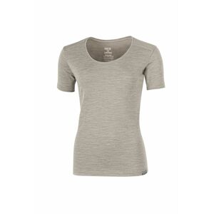 Lasting dámske merino triko IRENA béžová Veľkosť: XL dámske tričko s krátkym rukávom