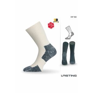 Lasting KNT 002 biela funkčné ponožky Veľkosť: (42-45) L ponožky